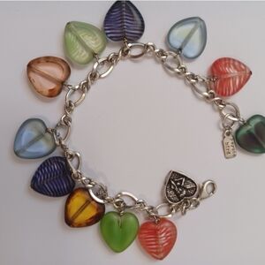 Colorful Heart Charm Bracelet